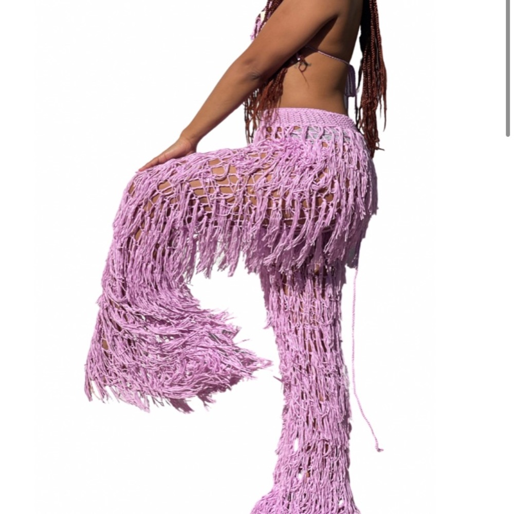 Crochet Pant Set. Perfect for a beach day or music festivals!